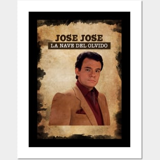 Vintage Old Paper 80s Style Jose Jose Posters and Art